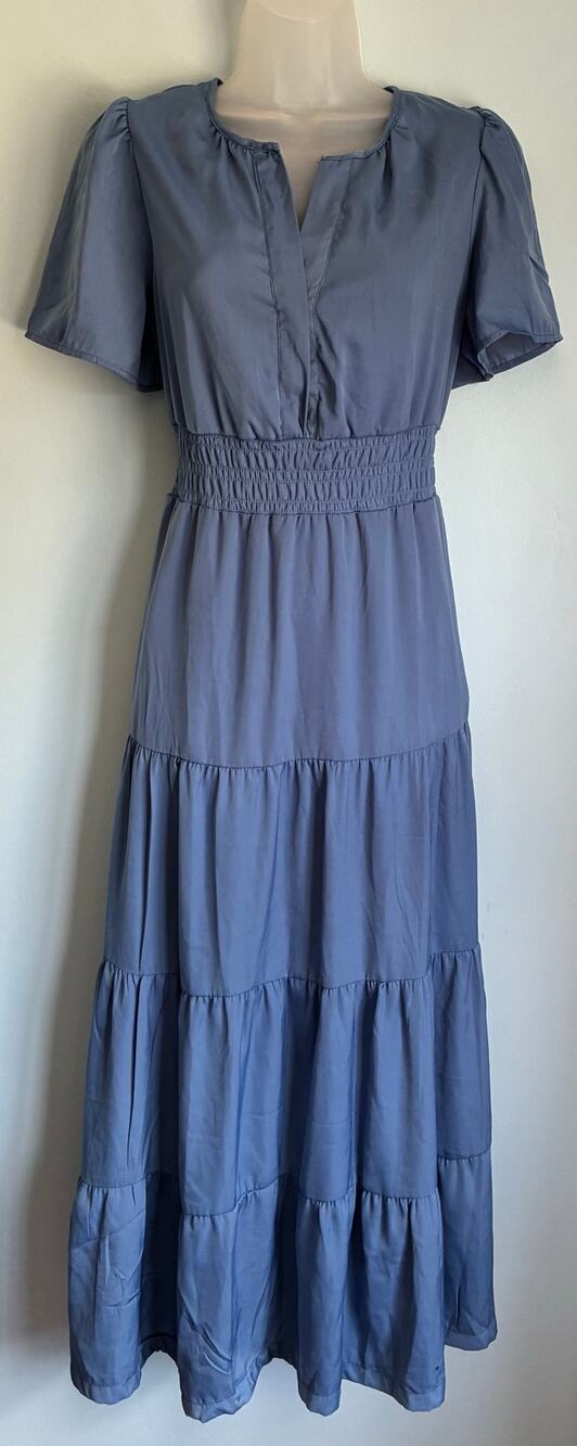 Love By Design Blue Long Dress Medium Cottage Prairie